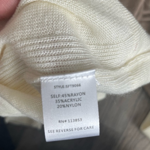 41 Hawthorn Cream and Brown Crew Neck Sweater - Picture 4 of 5